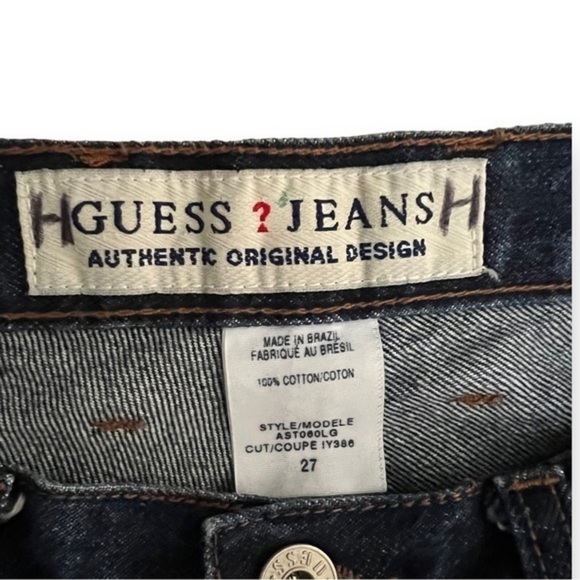 Y2K 90’s Guess Jeans High Waisted Straight Leg Jeans Size 27 - Picture 7 of 7